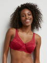 DIM Sutien de dantelă roșu pentru femei DIM GENEROUS ESSENTIEL UNDERWIRE BRA