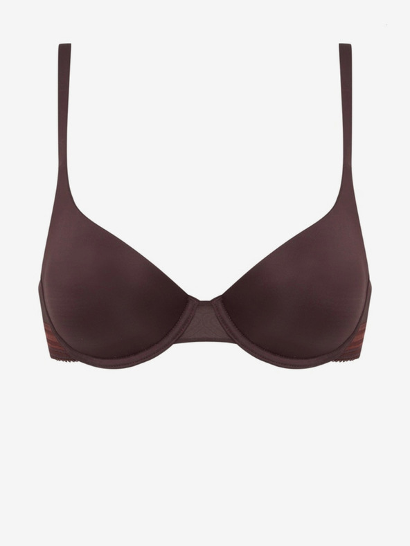DIM Sutien fără cusătură Dim Invisifree pentru femei, maro închis