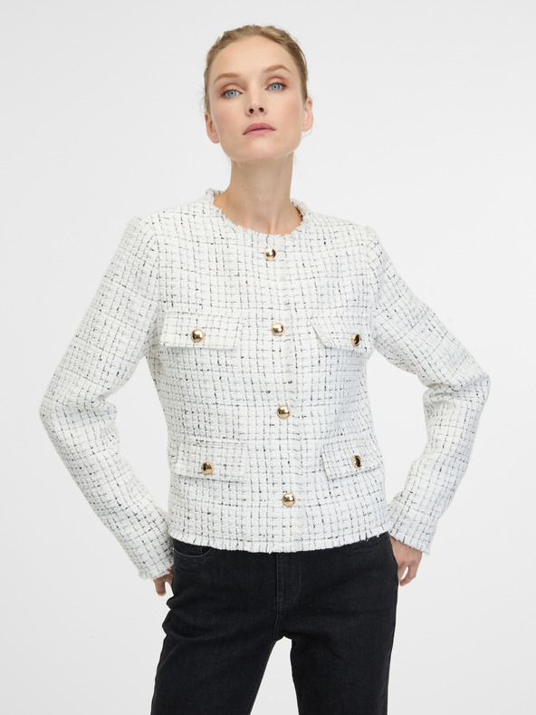 Orsay Jachetă crem pentru femei ORSAY