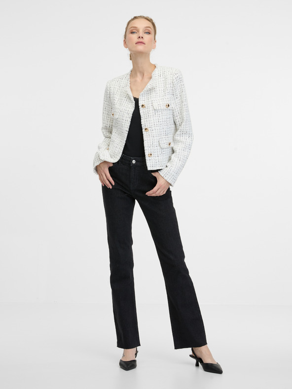 Orsay Jachetă crem pentru femei ORSAY