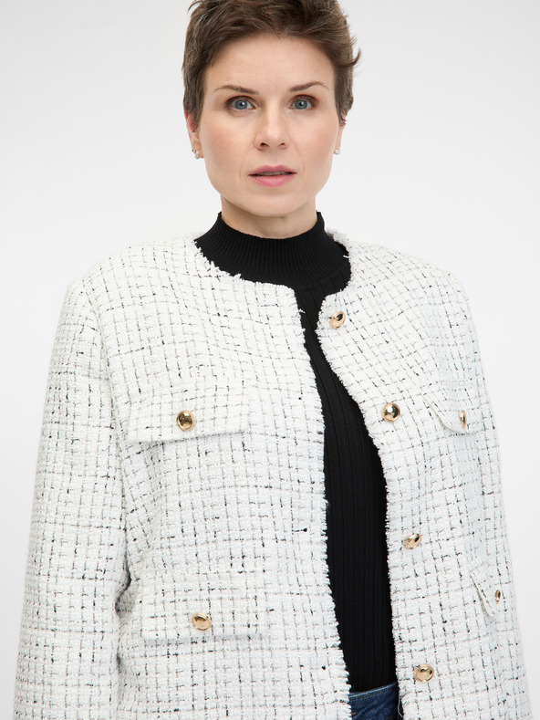 Orsay Jachetă crem pentru femei ORSAY