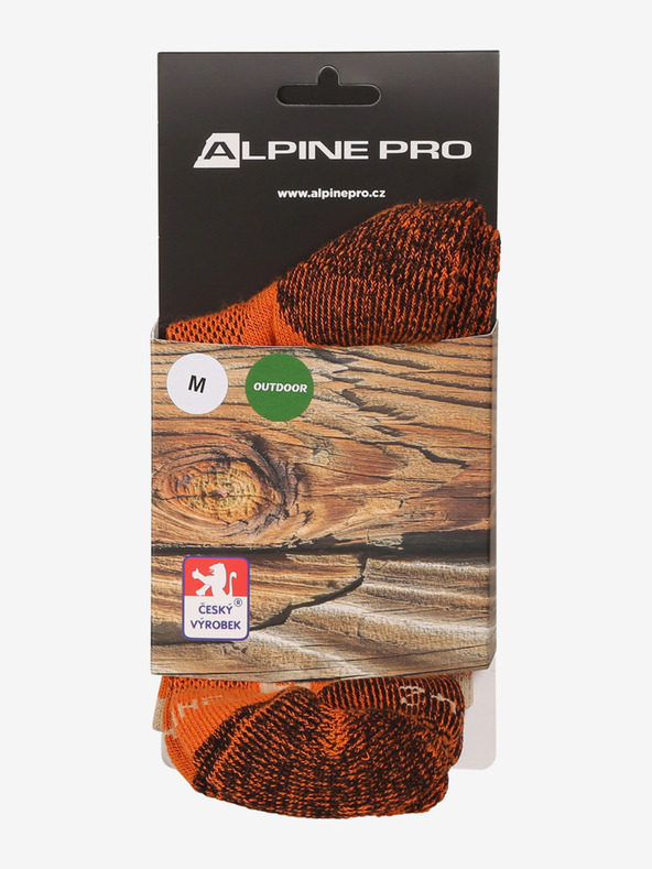ALPINE PRO Șosete sport cu tratament antibacterian ALPINE PRO KEROWE anemone