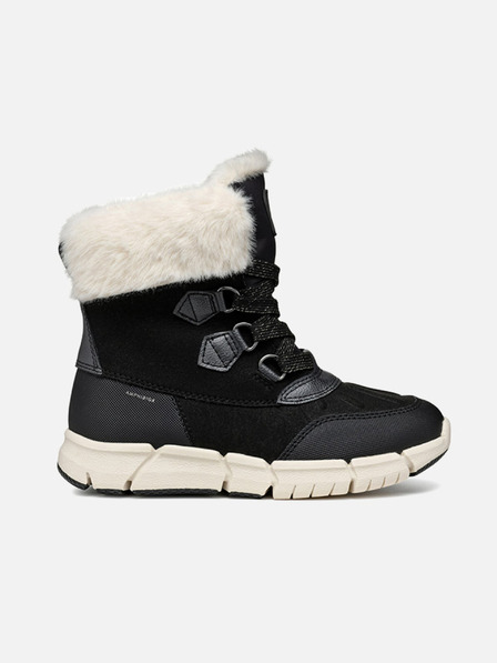 Geox Botine negre pentru fete Geox Flexiper B AB