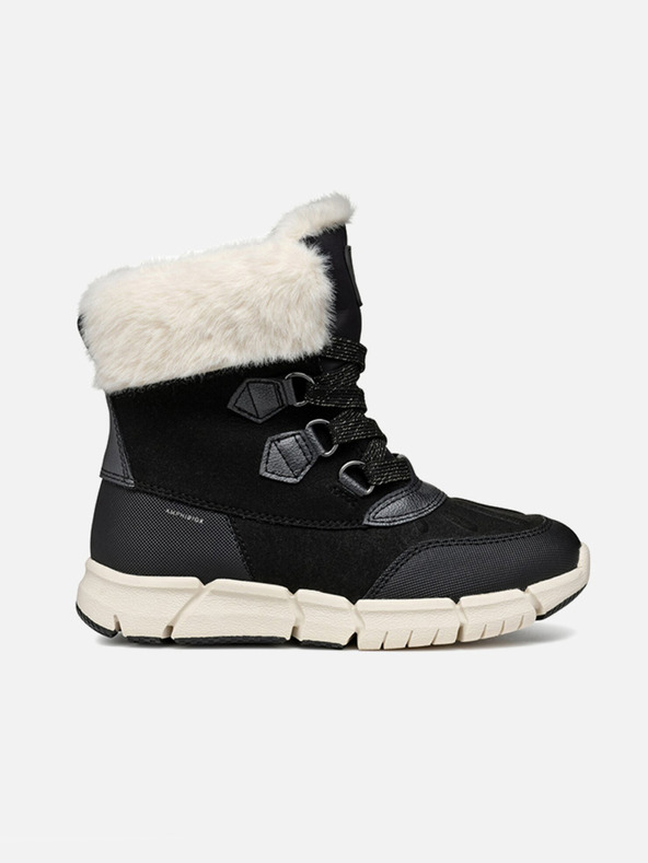 Geox Botine negre pentru fete Geox Flexiper B AB