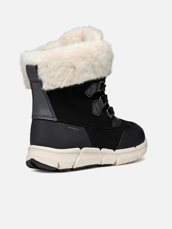 Geox Botine negre pentru fete Geox Flexiper B AB