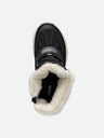 Geox Botine negre pentru fete Geox Flexiper B AB