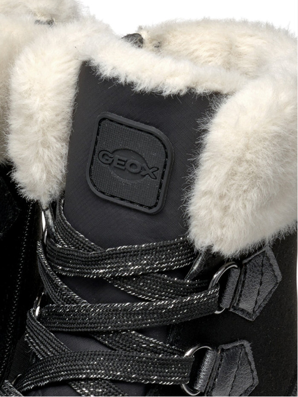 Geox Botine negre pentru fete Geox Flexiper B AB