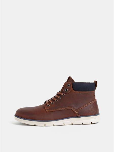 Jack & Jones Botine din piele maro pentru bărbați Jack & Jones Tubar