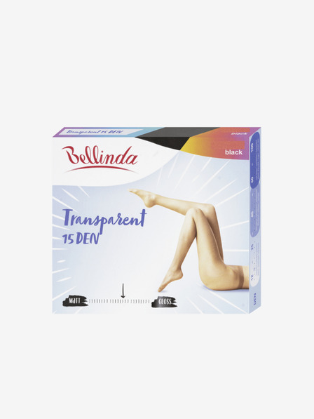 Bellinda Colanți transparenți Bellinda negri pentru femei 15 DEN