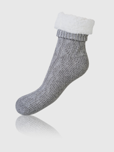 Bellinda Șosete gri pentru femei BELLINDA Extra Warm