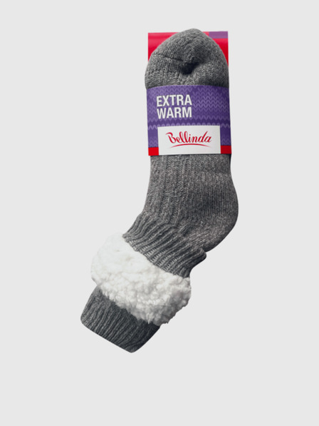 Bellinda Șosete gri pentru femei BELLINDA Extra Warm