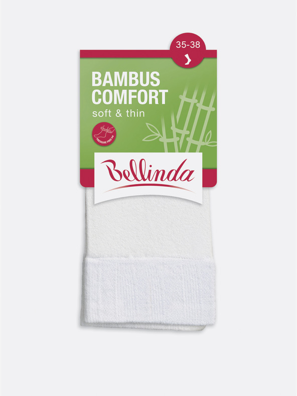 Bellinda Șosete albe Bellinda BAMBUS COMFORT pentru femei