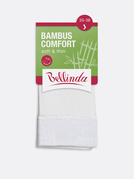 Bellinda Șosete albe Bellinda BAMBUS COMFORT pentru femei