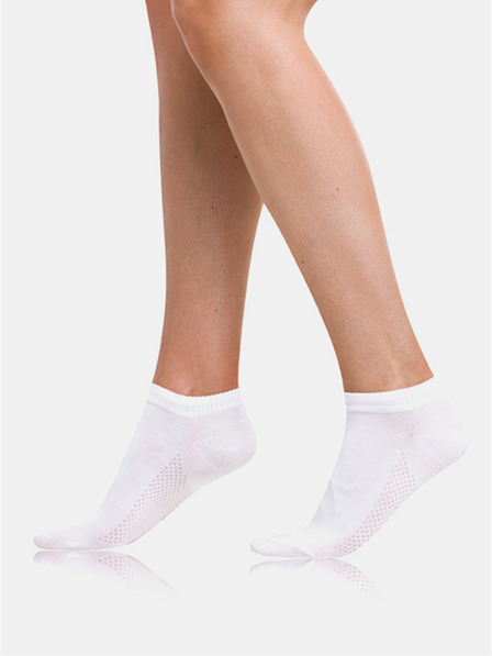 Bellinda Șosete albe pentru femei Bellinda BAMBUS AIR LADIES IN-SHOE SOCKS