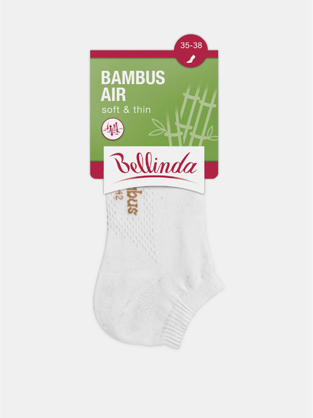 Bellinda Șosete albe pentru femei Bellinda BAMBUS AIR LADIES IN-SHOE SOCKS