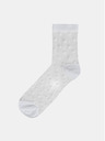 Bellinda Șosete de mătase albe cu buline pentru femei Bellinda TRENDY SOCKS