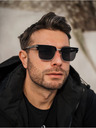 VEYREY Ochelari de soare polarizați negri VeyRey Beckham Stitch