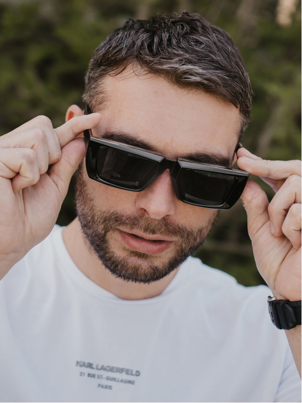 VEYREY VeyRey Ochelari de soare unisex Steampunk Yiphon Negru Universal