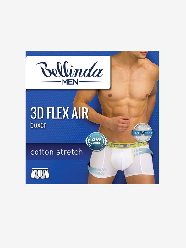 Bellinda Boxer sport negru pentru bărbați Bellinda 3D FLEX AIR BOXER