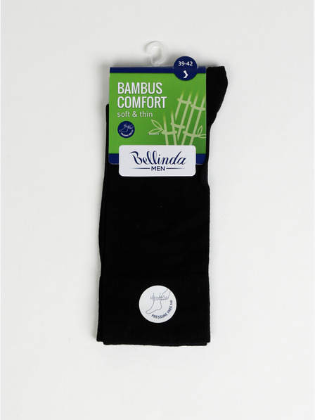 Bellinda Șosete Bellinda BAMBUS COMFORT pentru bărbați, negre