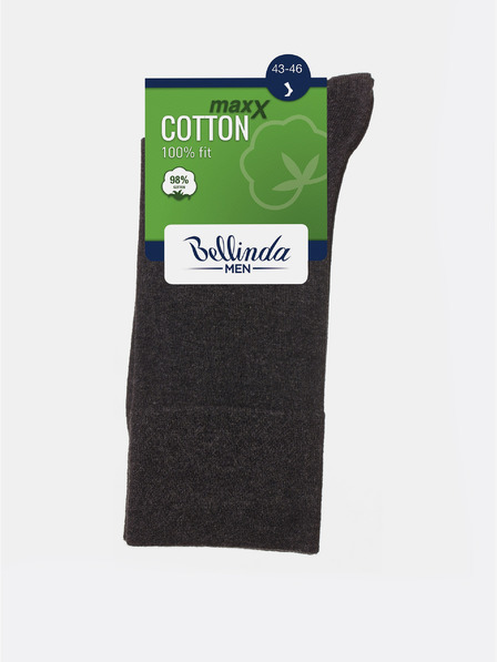 Bellinda Gri închis pentru bărbați Bellinda COTTON MAXX MEN SOCKS