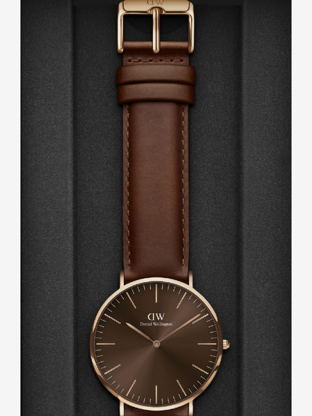 Daniel Wellington Ceas pentru bărbați Daniel Wellington Classic maro închis