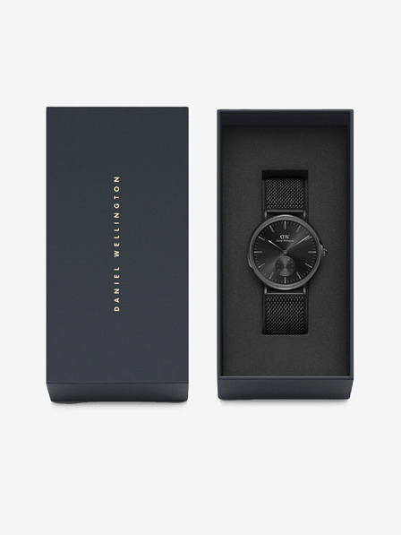 Daniel Wellington Ceas negru pentru bărbați Daniel Wellington Classic Ashfield