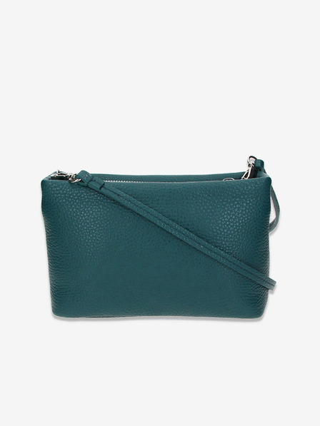 Elega Geantă de piele pentru femei Petrol Elega Fluffy Crossbody Handbag