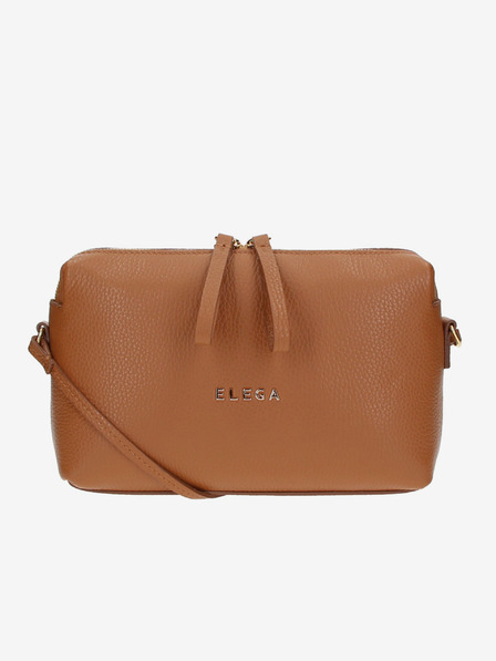 Elega Brown Geantă de mână din piele pentru femei ELEGA Hill