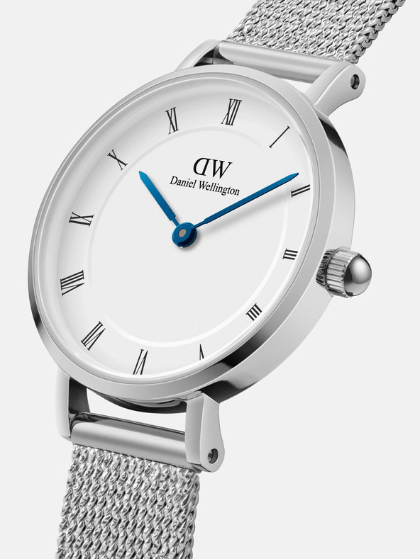 Daniel Wellington Ceas de damă Daniel Wellington Mesh Petite din argint Sterling