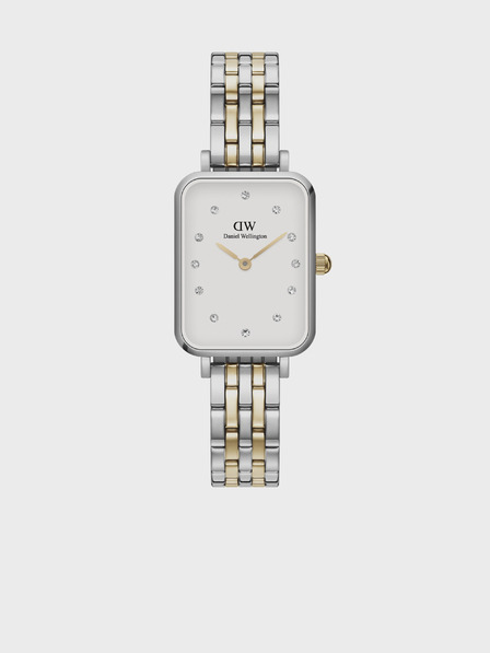Daniel Wellington Ceas de damă Daniel Wellington Quadro Lumine din aur și argint