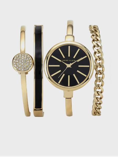 Anne Klein Ceas de aur pentru femei și set de brățări Anne Klein