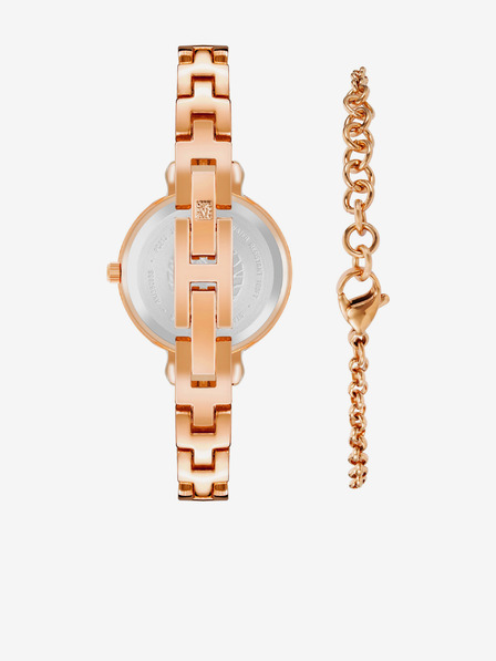Anne Klein Set de ceas și brățară Anne Klein din aur roz