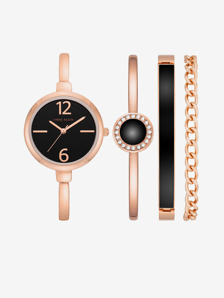 Anne Klein Set de ceas și brățară Anne Klein din aur roz