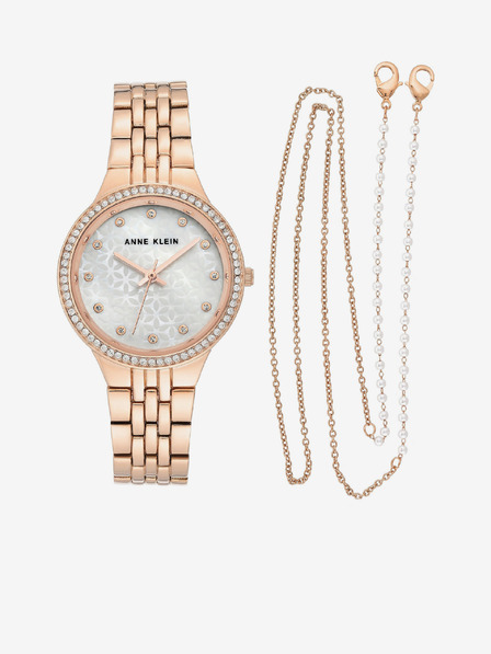 Anne Klein Set ceas și brățară din aur roz Anne Klein