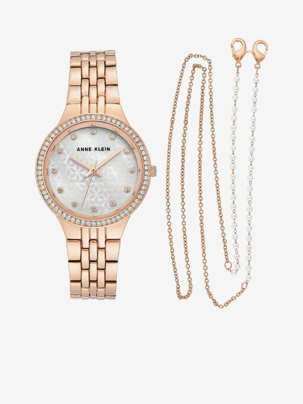Anne Klein Set ceas și brățară din aur roz Anne Klein