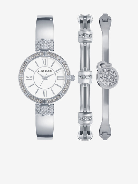 Anne Klein Set ceas și brățară din argint Anne Klein