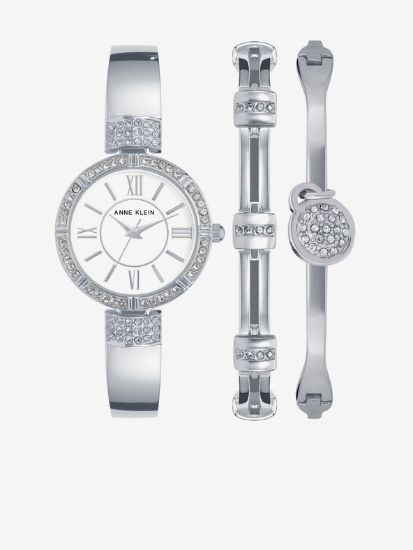 Anne Klein Set ceas și brățară din argint Anne Klein