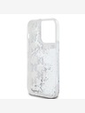 Karl Lagerfeld Liquid Glitter Monogram Gradient Back Cover pentru iPhone 14 Pro Max Alb Karl Lagerfeld
