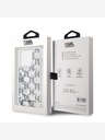 Karl Lagerfeld Liquid Glitter Monogram Gradient Back Cover pentru iPhone 14 Pro Max Alb Karl Lagerfeld