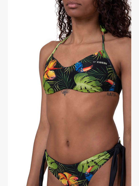 Nebbia Earth Powered bikini top 556 S,verde junglă