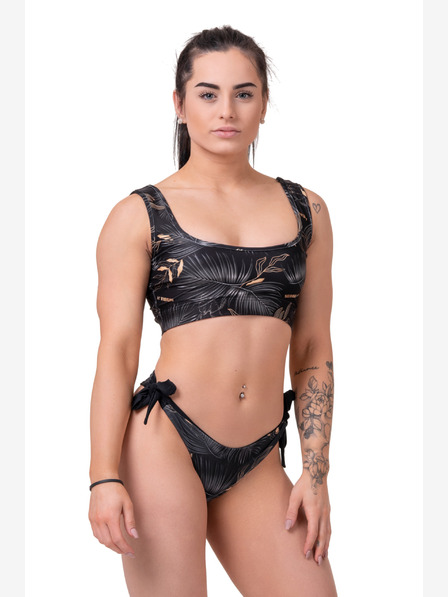 Nebbia Bikini Active Black - bralette 554 S,negru vulcanic