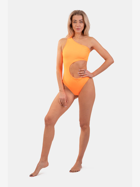 Nebbia Monokini asimetric portocaliu cu un umăr 458