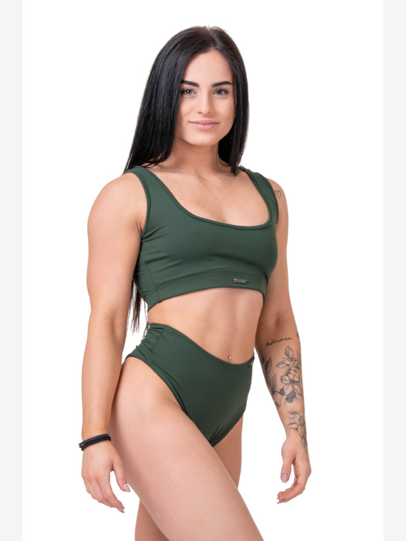 Nebbia Miami sporty bikini - brățară 554 S,verde închis