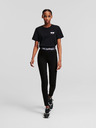 Karl Lagerfeld Jambiere negre pentru femei KARL LAGERFELD Logo