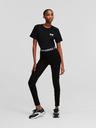 Karl Lagerfeld Jambiere negre pentru femei KARL LAGERFELD Logo