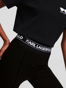 Karl Lagerfeld Jambiere negre pentru femei KARL LAGERFELD Logo