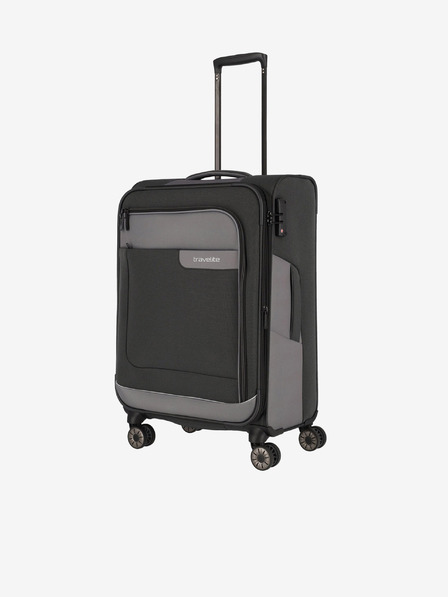 Travelite Dark Grey Travelite Viia 4w Travel Duffel M Anthracite