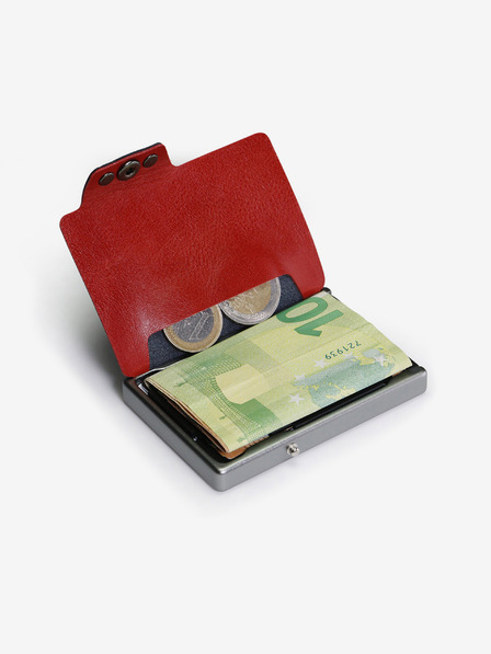 Mondraghi Portofel Mondraghi Saffiano Plus din piele neagră