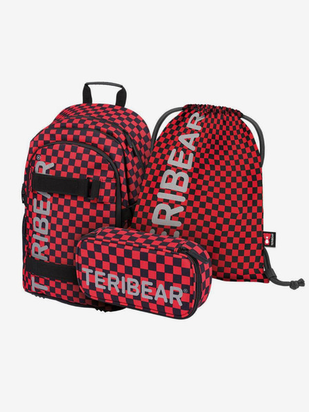 BAAGL  Set școlar negru Skate - rucsac, penar și geantă Baagl Teribear